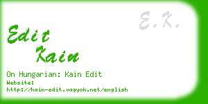 edit kain business card